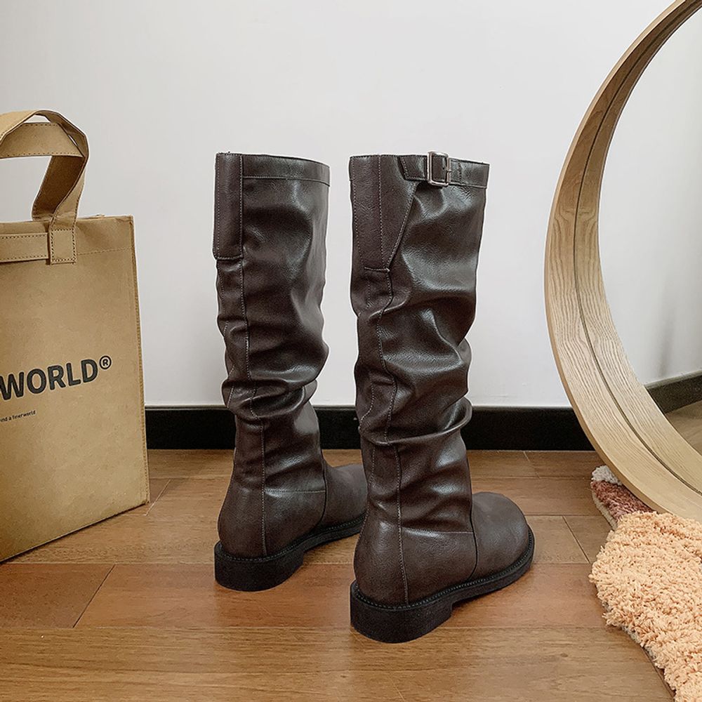 Knee High Slim Knight Boots