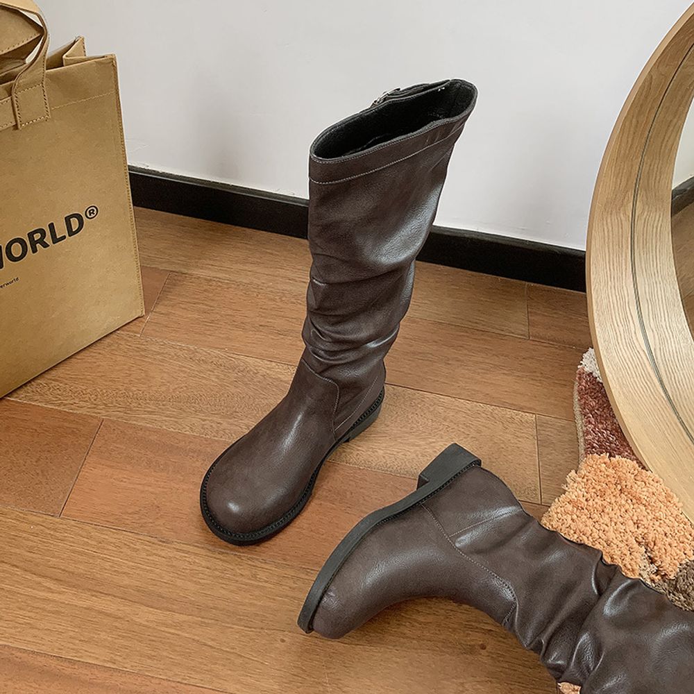 Knee High Slim Knight Boots