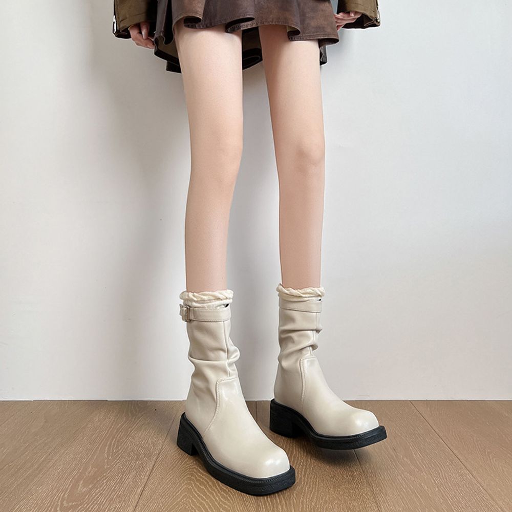 Thick Heels Ankle Boots