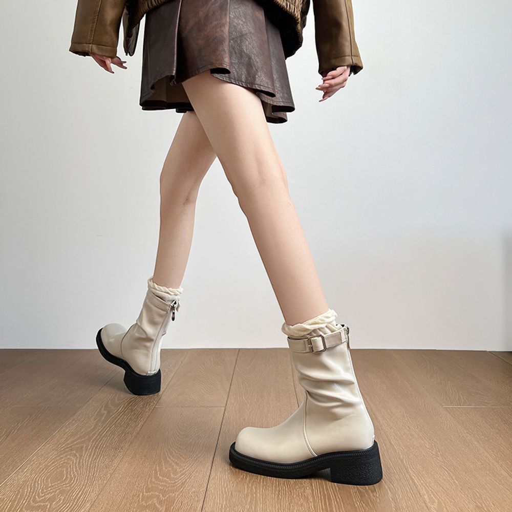 Thick Heels Ankle Boots