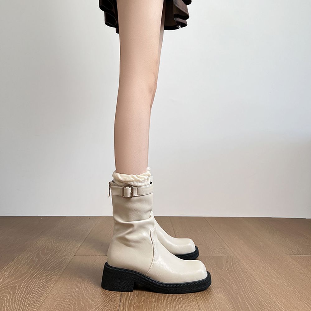 Thick Heels Ankle Boots