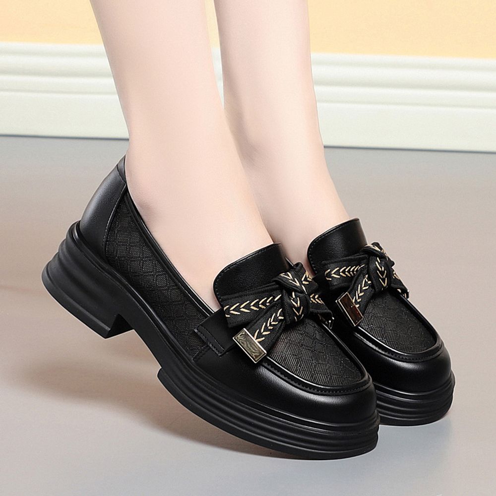 Breathable Thick Soled Loafers