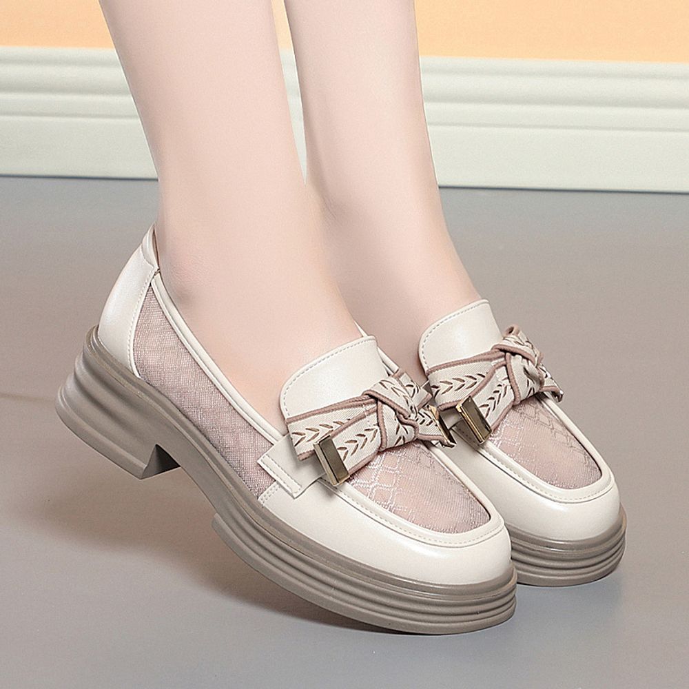 Breathable Thick Soled Loafers