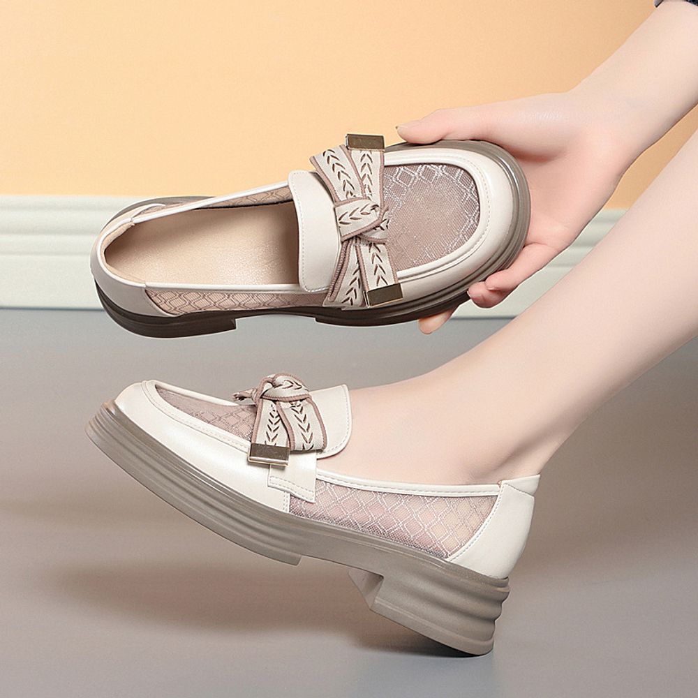 Breathable Thick Soled Loafers