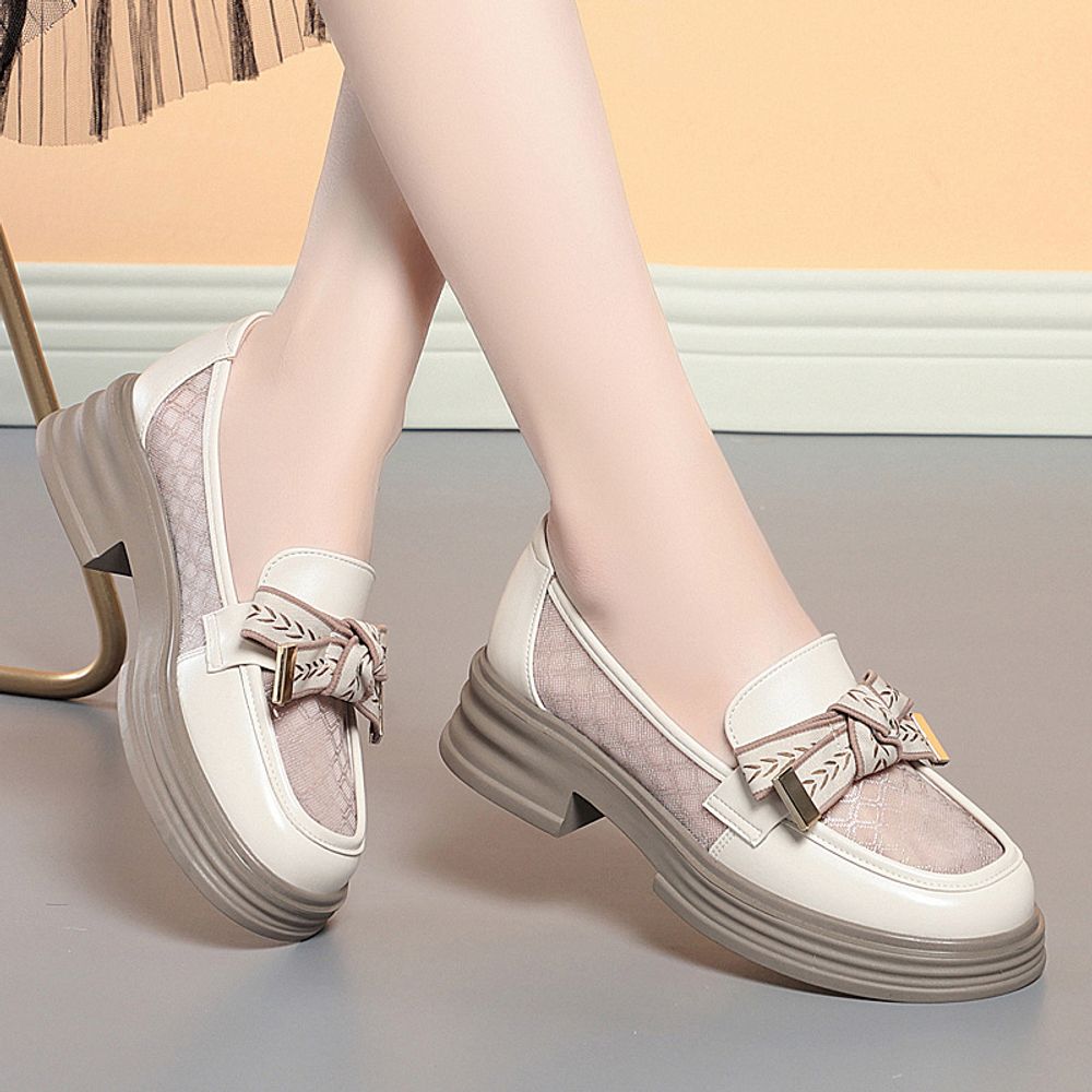 Breathable Thick Soled Loafers