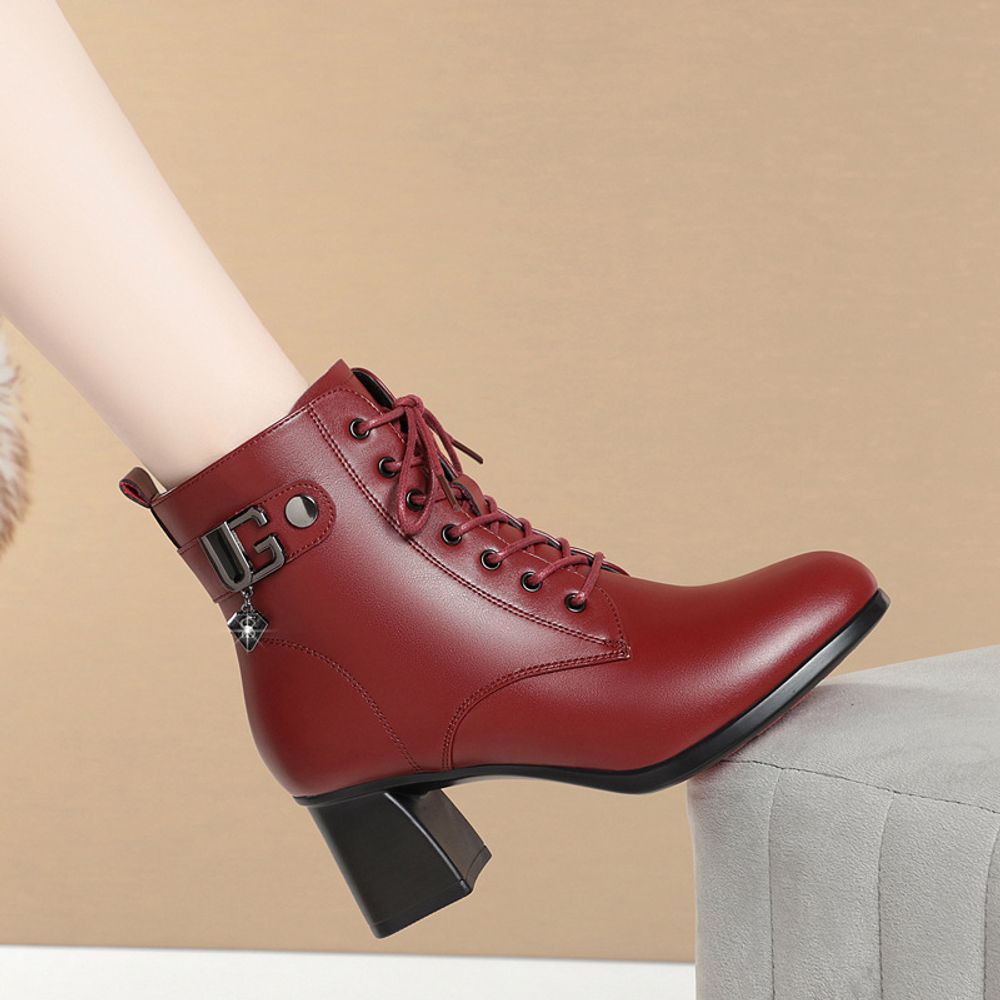 Thick Soled Ankle Boots