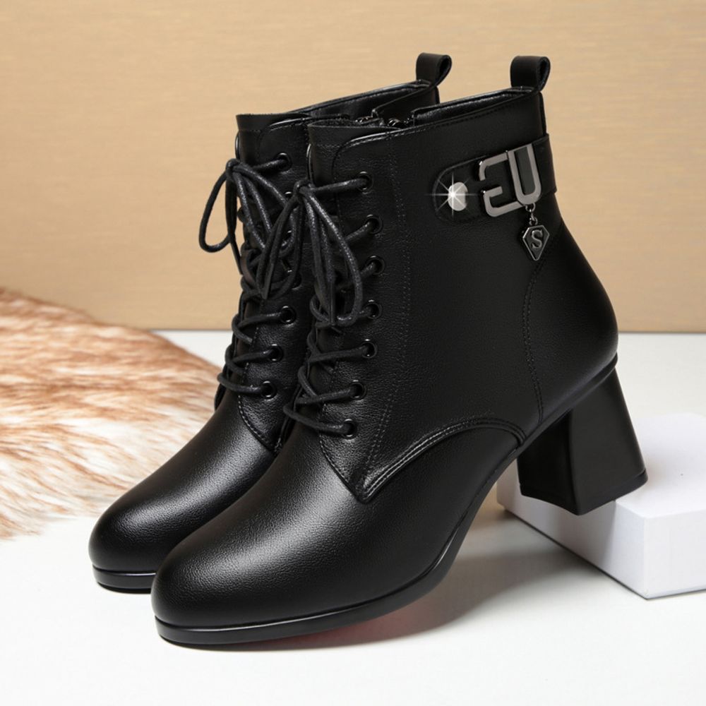 Thick Soled Ankle Boots