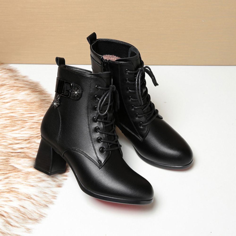 Thick Soled Ankle Boots