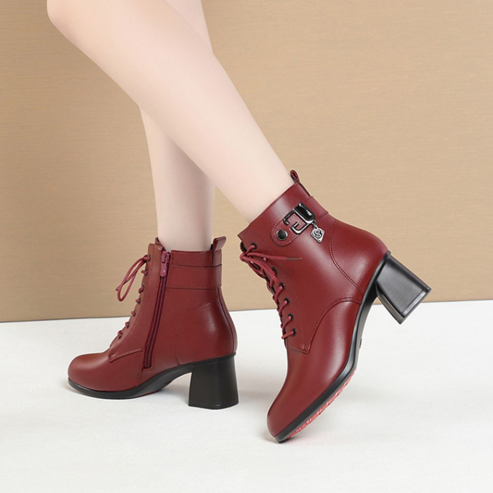 Thick Soled Ankle Boots