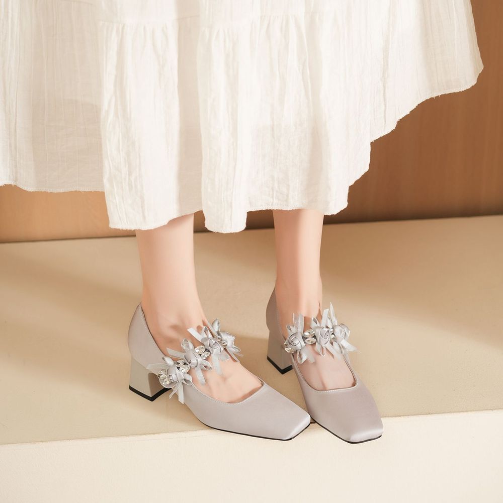 Flower Strap Mary Jane Shoes