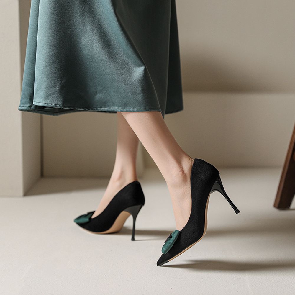 Bowknot Pointed Stiletto Heels