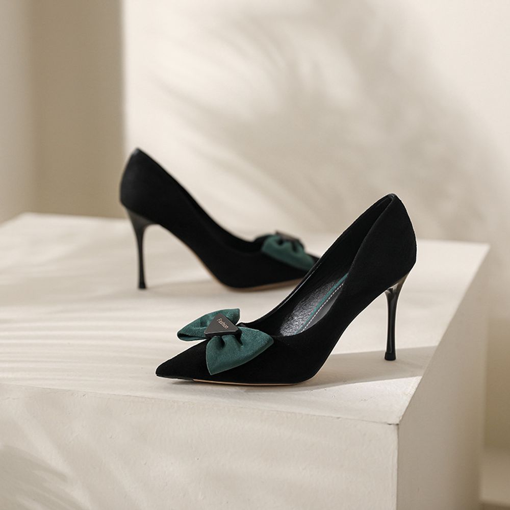 Bowknot Pointed Stiletto Heels