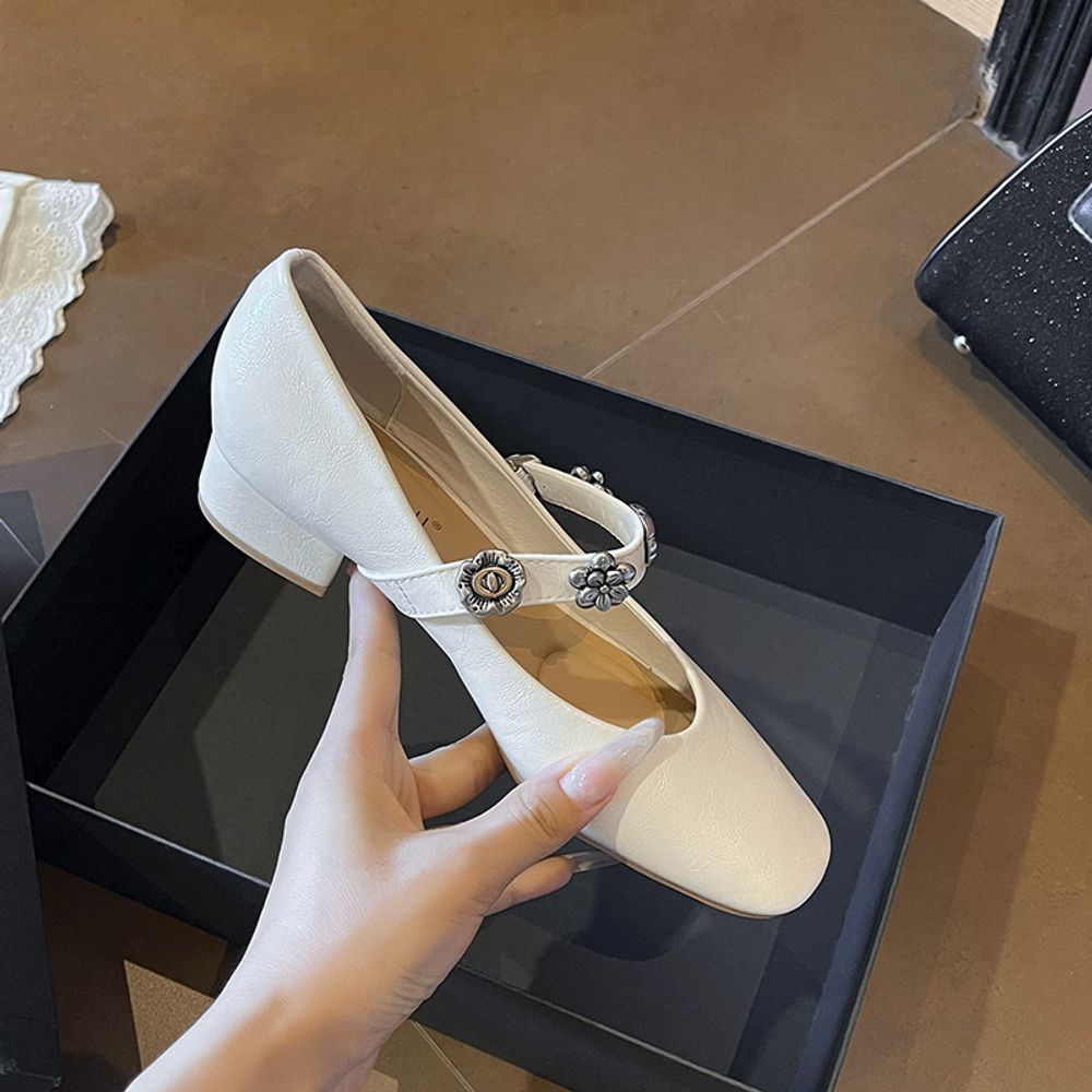 Thick Heels  Mary Jane Shoes