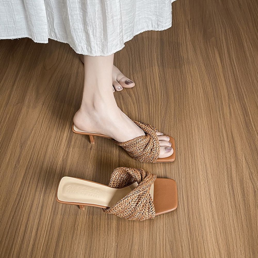 Cross Strap Open Toe Sandals