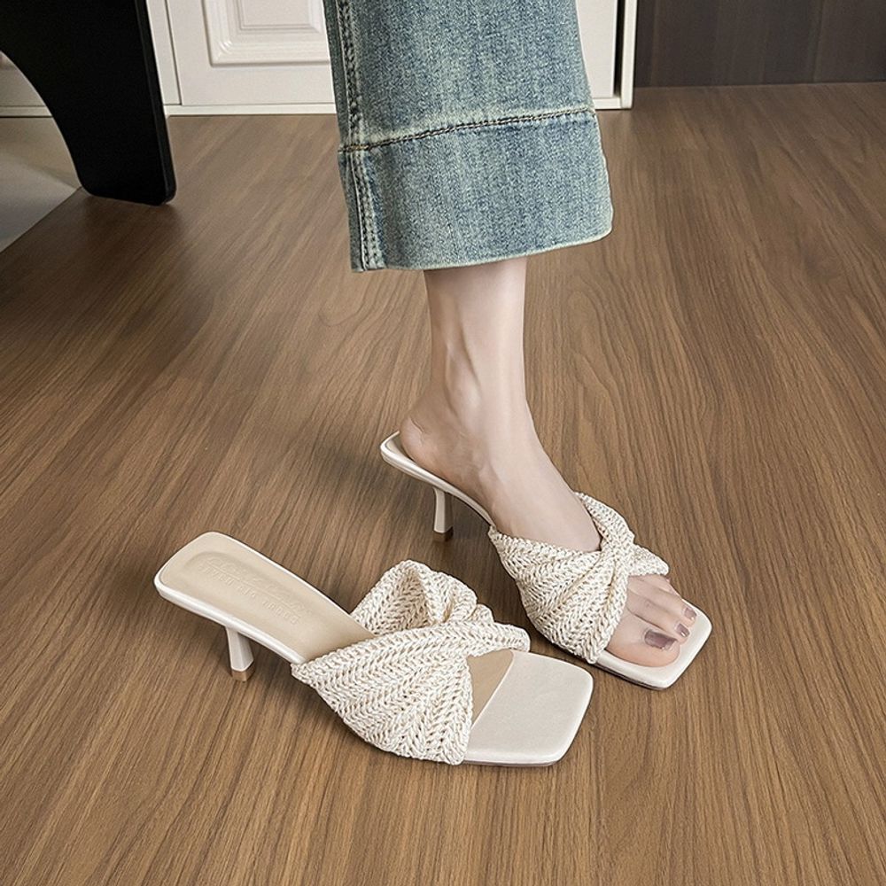 Cross Strap Open Toe Sandals