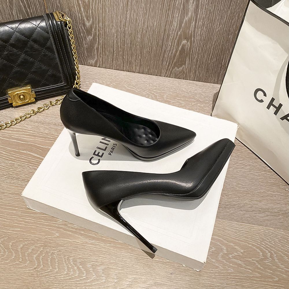 Pointed Platform High Heels