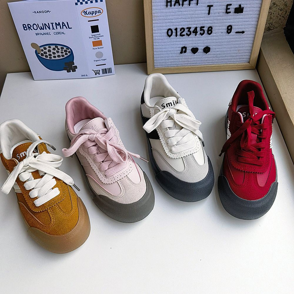 Trendy  Thick Soled Sneakers
