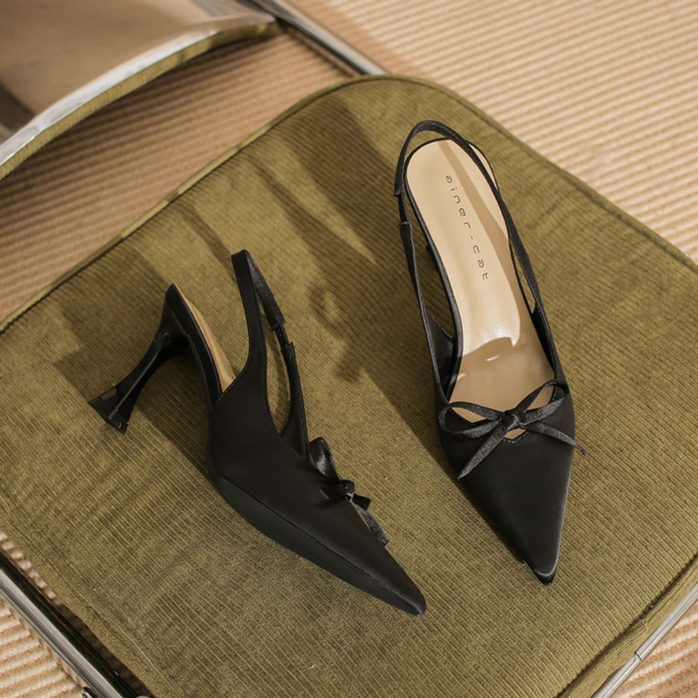 Bowtie Slingback Heels