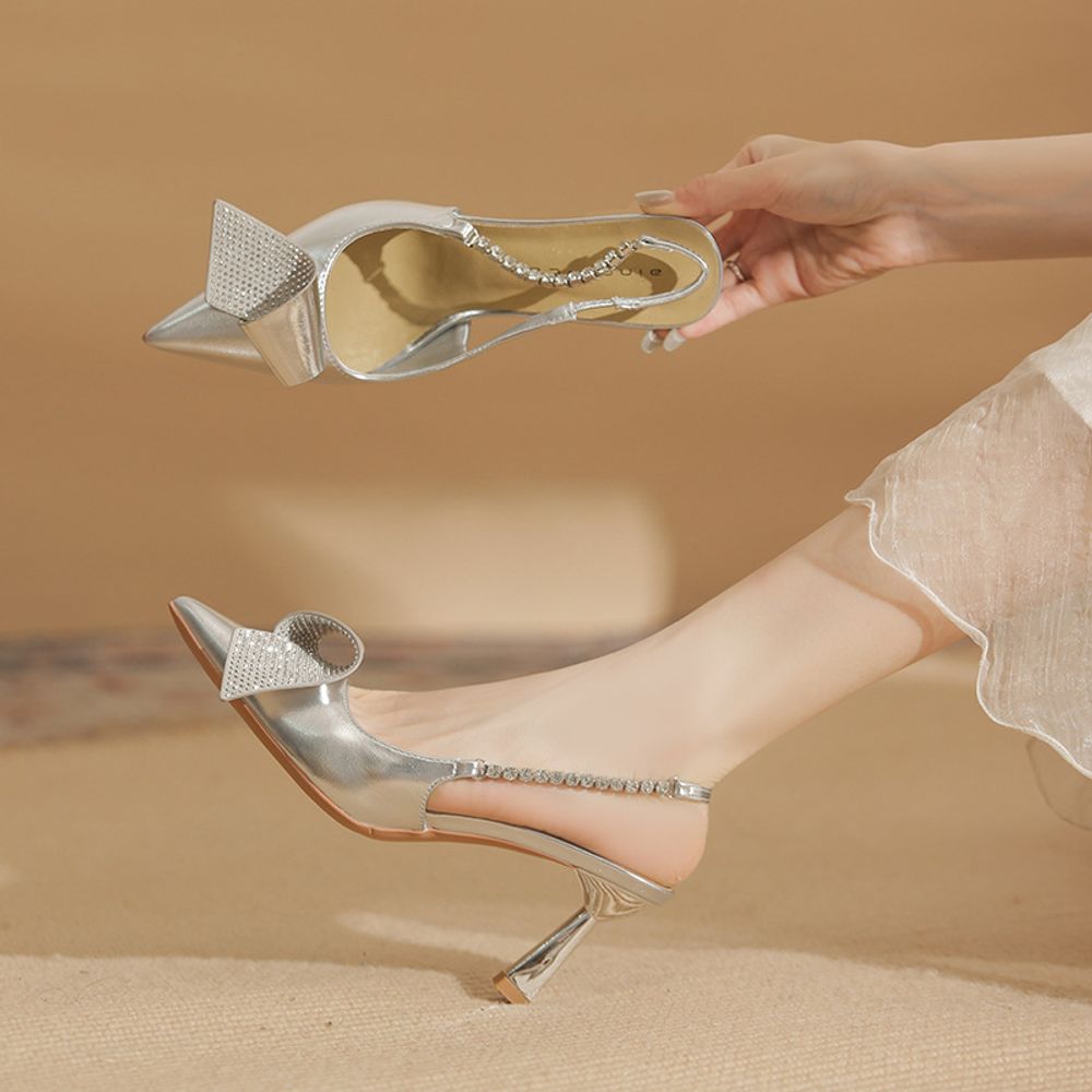 Premium Design Slingback Heels