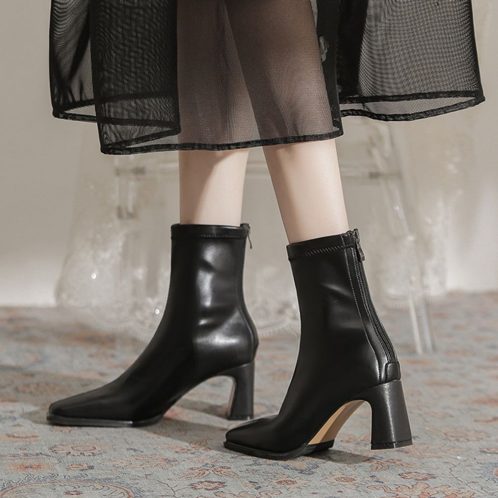 Thick Heeled Boots