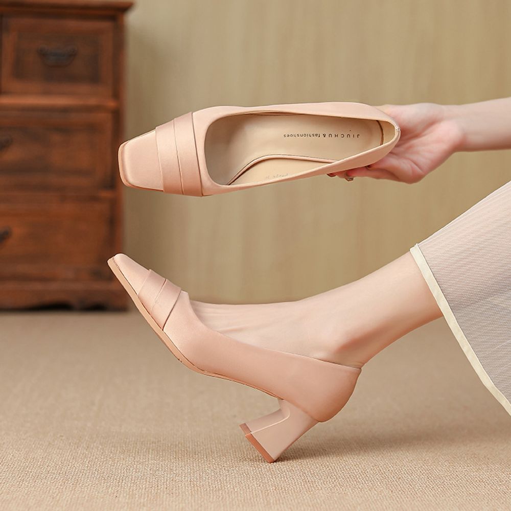 Premium Thick Heel Shoes