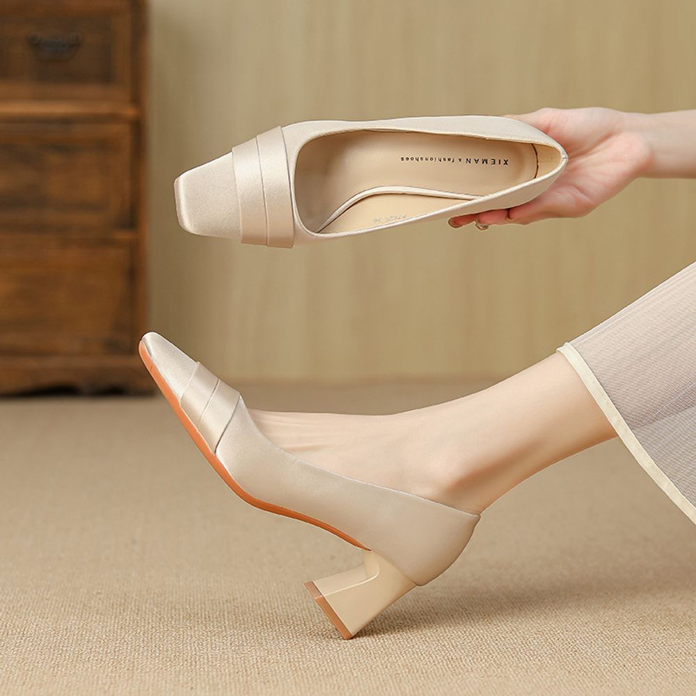 Premium Thick Heel Shoes
