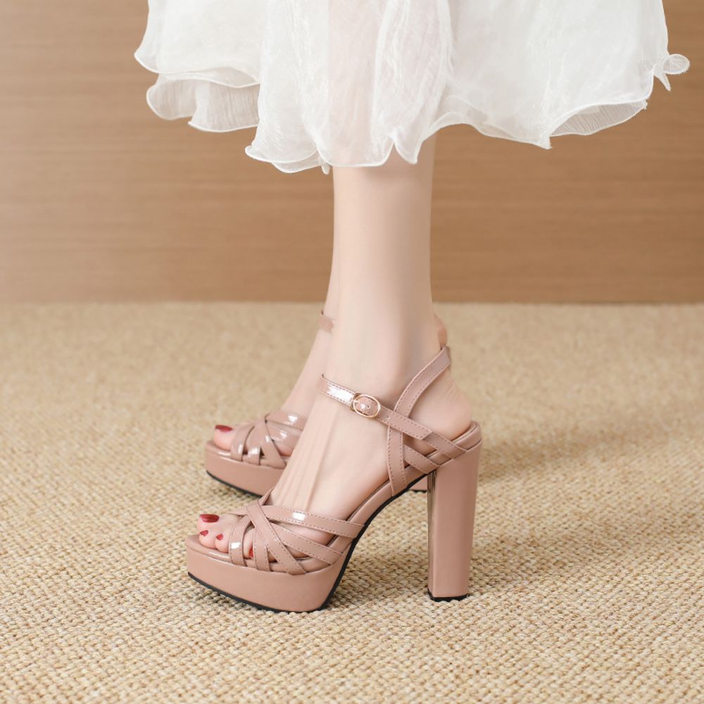Platform Strappy High Heels