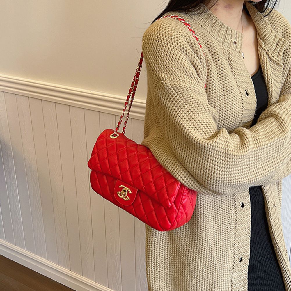 Diamond Shaped Messenger Bag