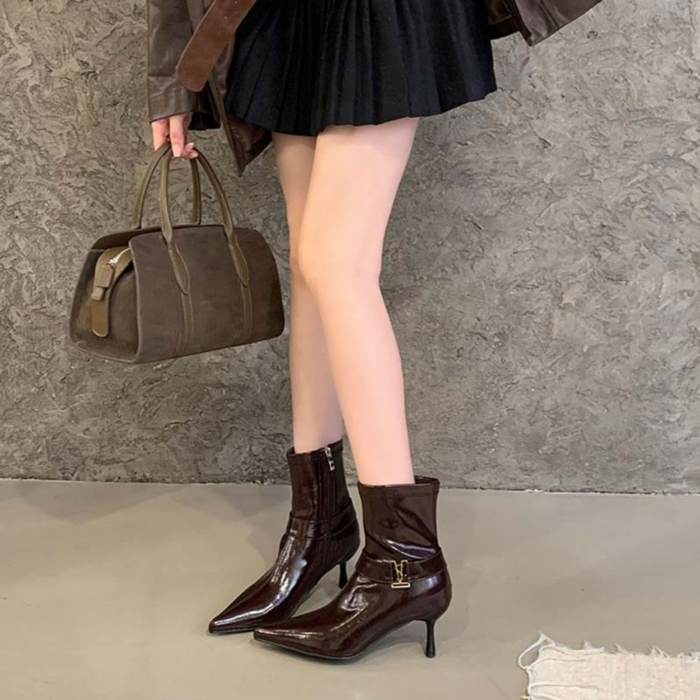 Pointed Toe Ankle Boots