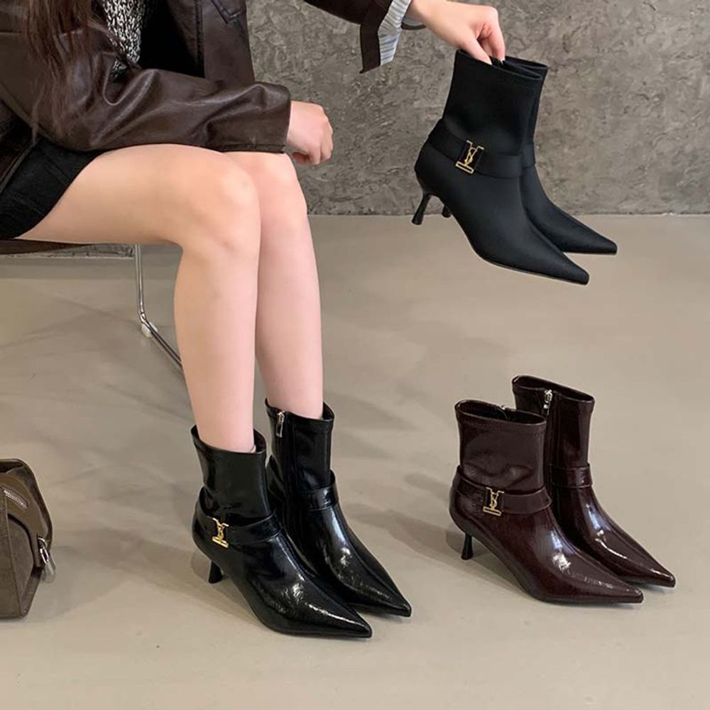 Pointed Toe Ankle Boots