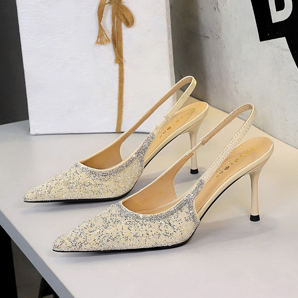 Pointed Slingback Heels