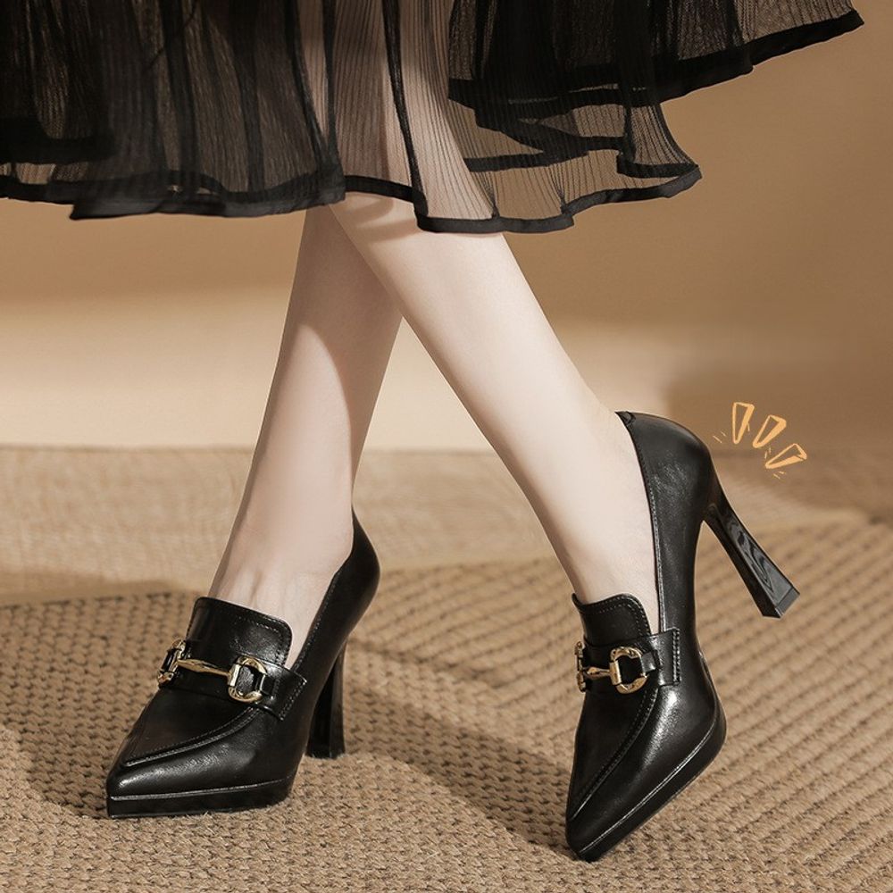 Loafers Design Pointed Heels