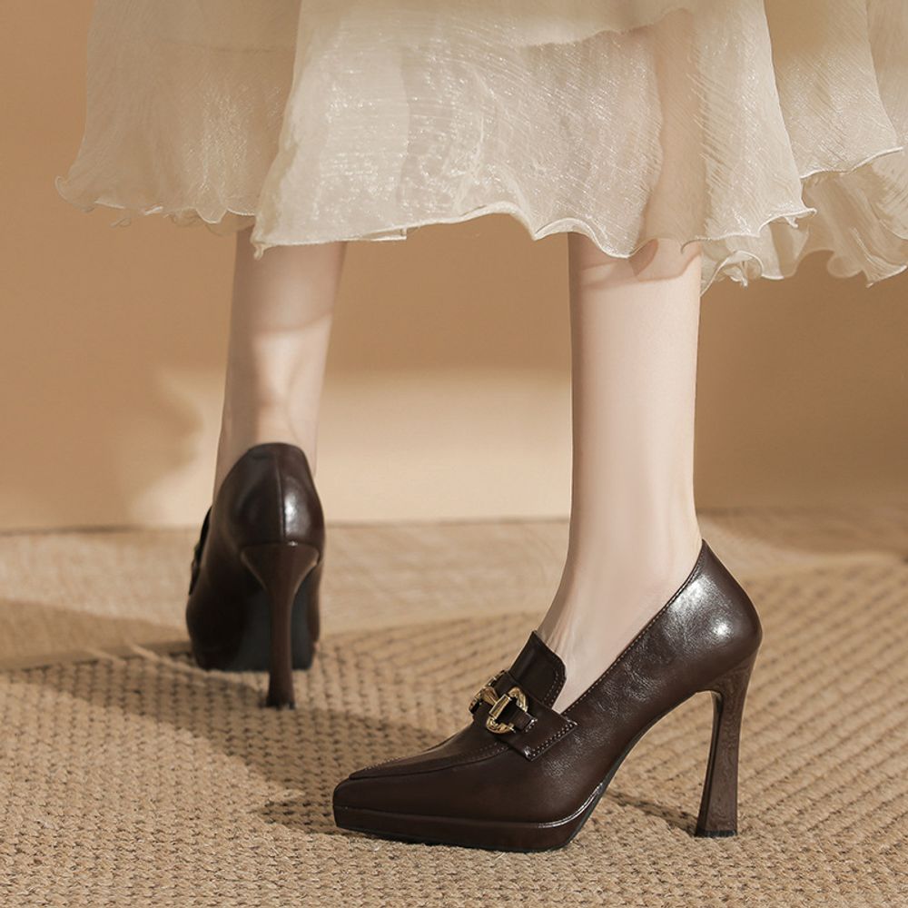 Loafers Design Pointed Heels