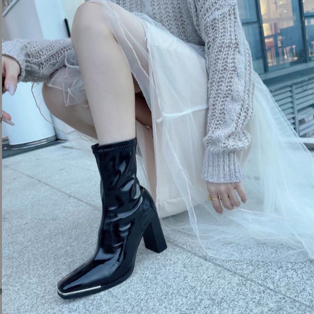 Thick Heel Ankle Boots