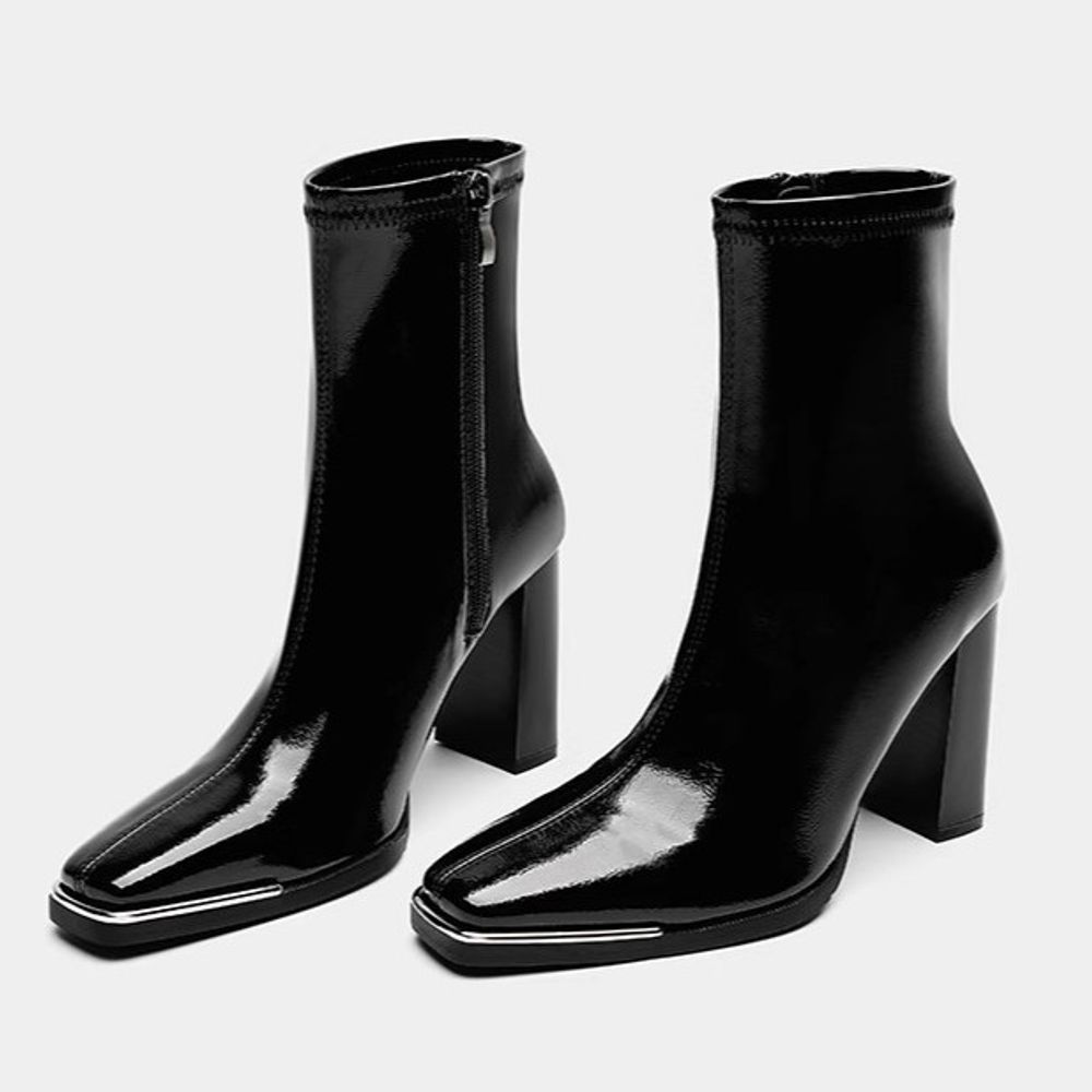 Thick Heel Ankle Boots