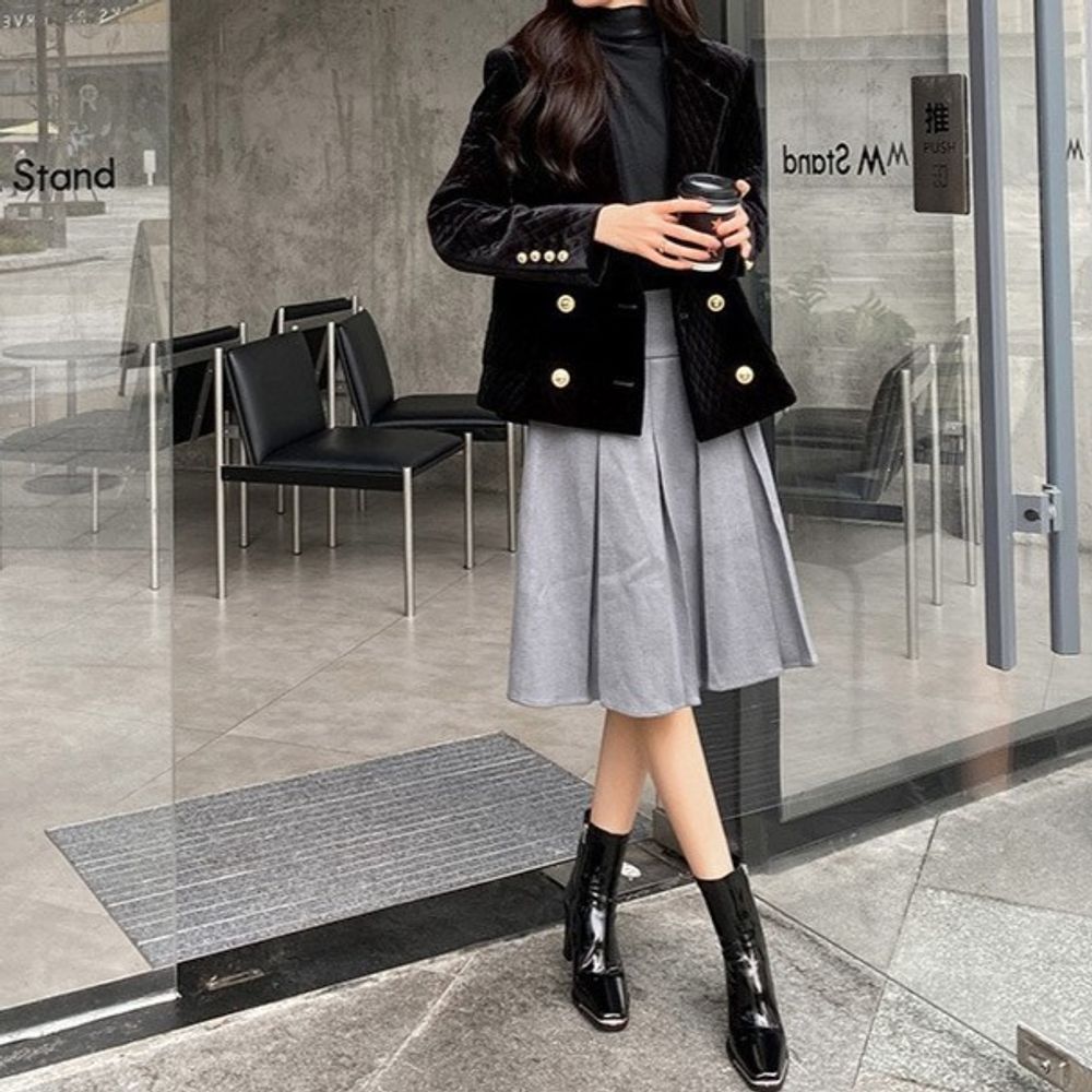 Thick Heel Ankle Boots