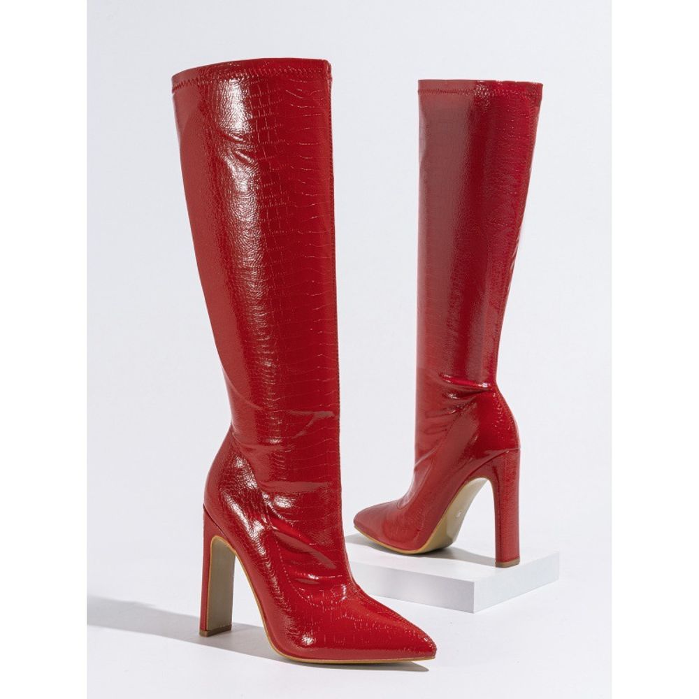 Fashion Stone Pattern High Boots