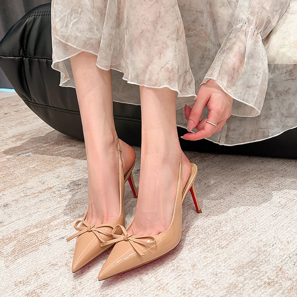 Bowtie Slingback Heels