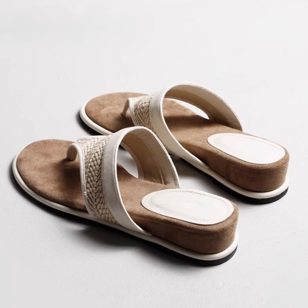 Woven vacation sandals