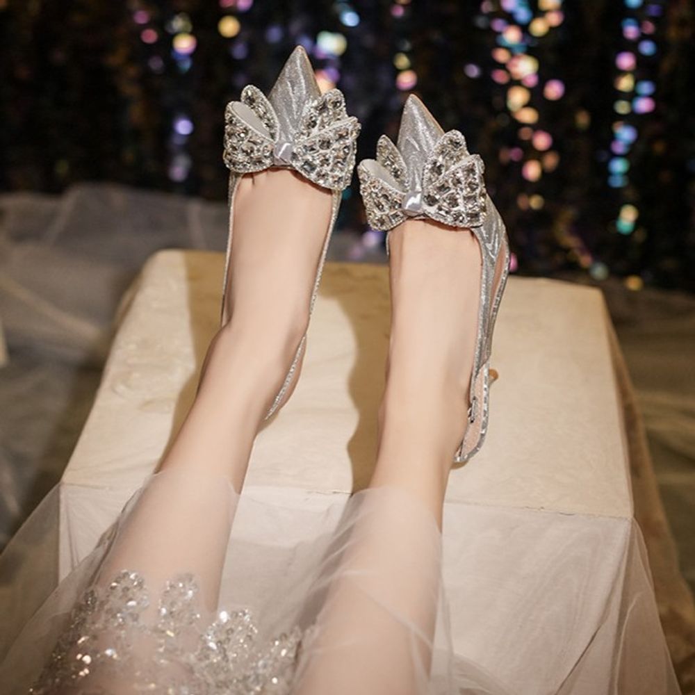 Rhinestone Bridesmaid High-Heel