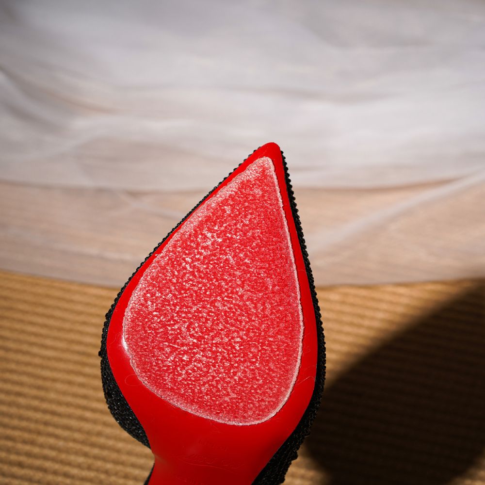 Red sole stiletto heels