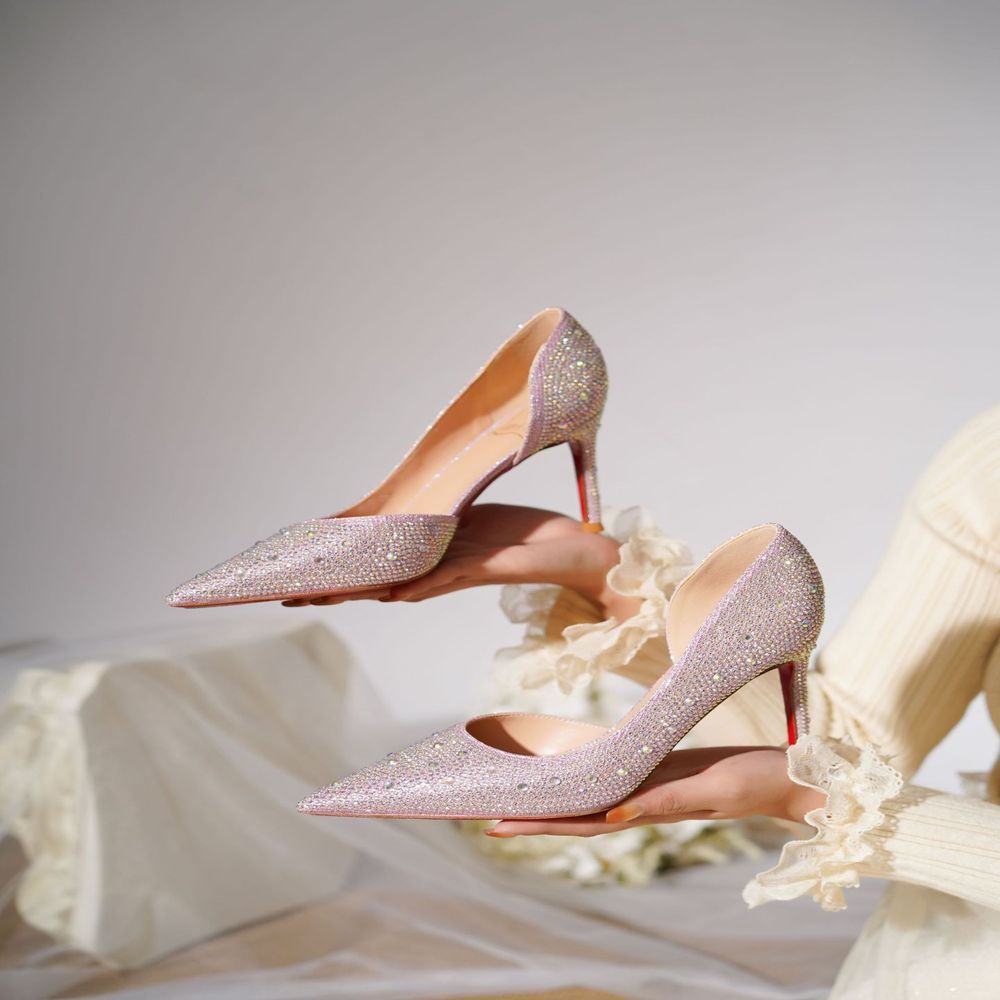 Red sole stiletto heels