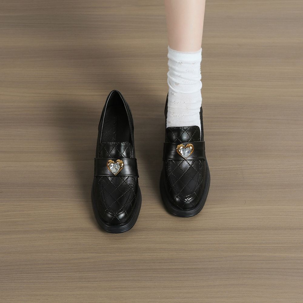 Chunky leather shoes