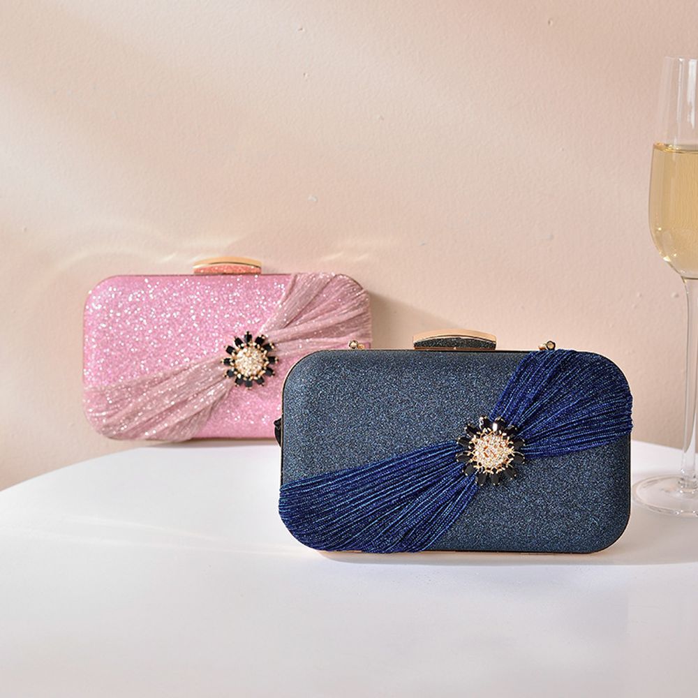 Glimmer Blossom Evening Clutch Bag