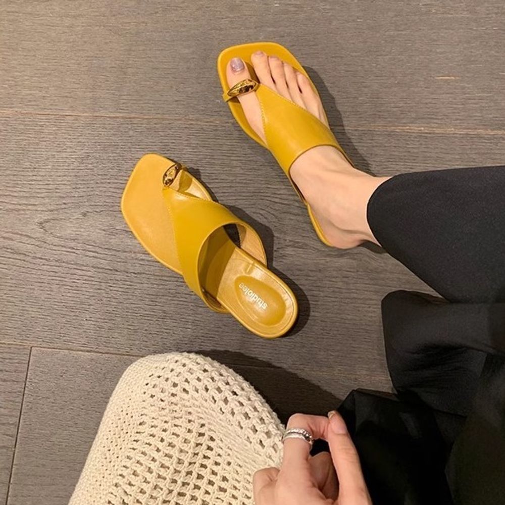 Flip-Flops Low Heel Women's Sandals