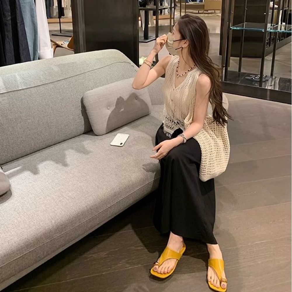 Flip-Flops Low Heel Women's Sandals