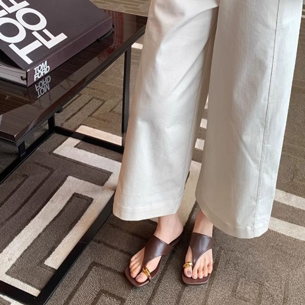 Flip-Flops Low Heel Women's Sandals