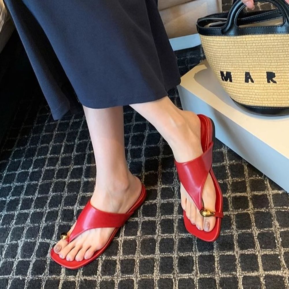 Flip-Flops Low Heel Women's Sandals