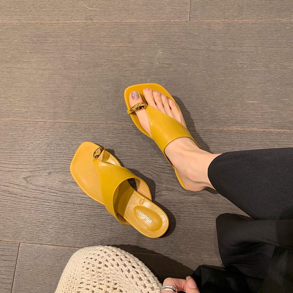 Flip-Flops Low Heel Women's Sandals