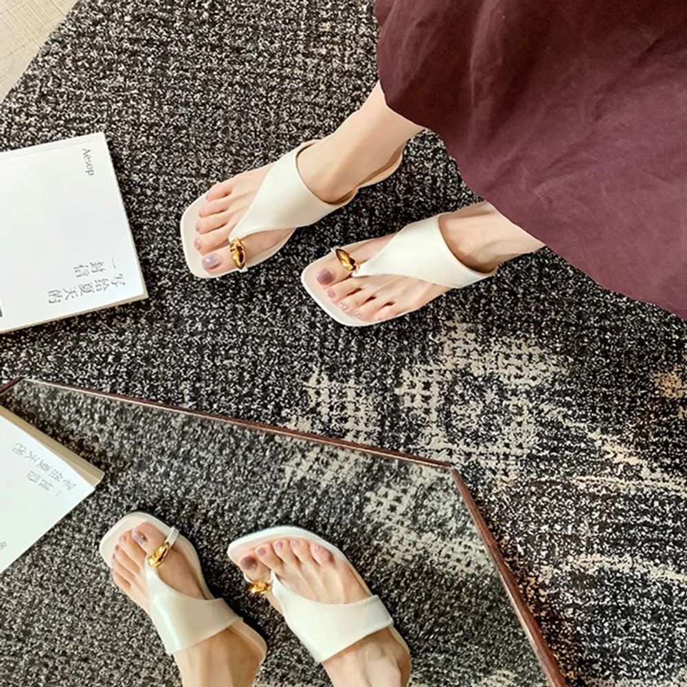 Flip-Flops Low Heel Women's Sandals